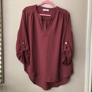 Zenana Outfitters Mauve Blouse